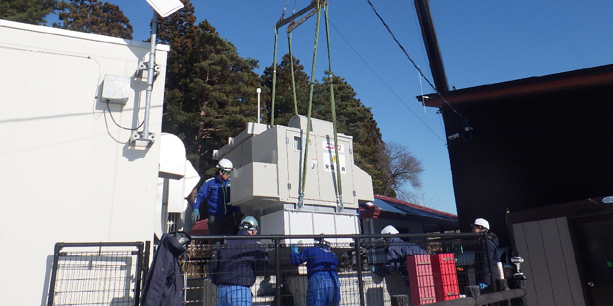 環境放射線測定局非常用自家発電装置更新工事（上北地域） / 電気工事